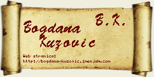 Bogdana Kuzović vizit kartica